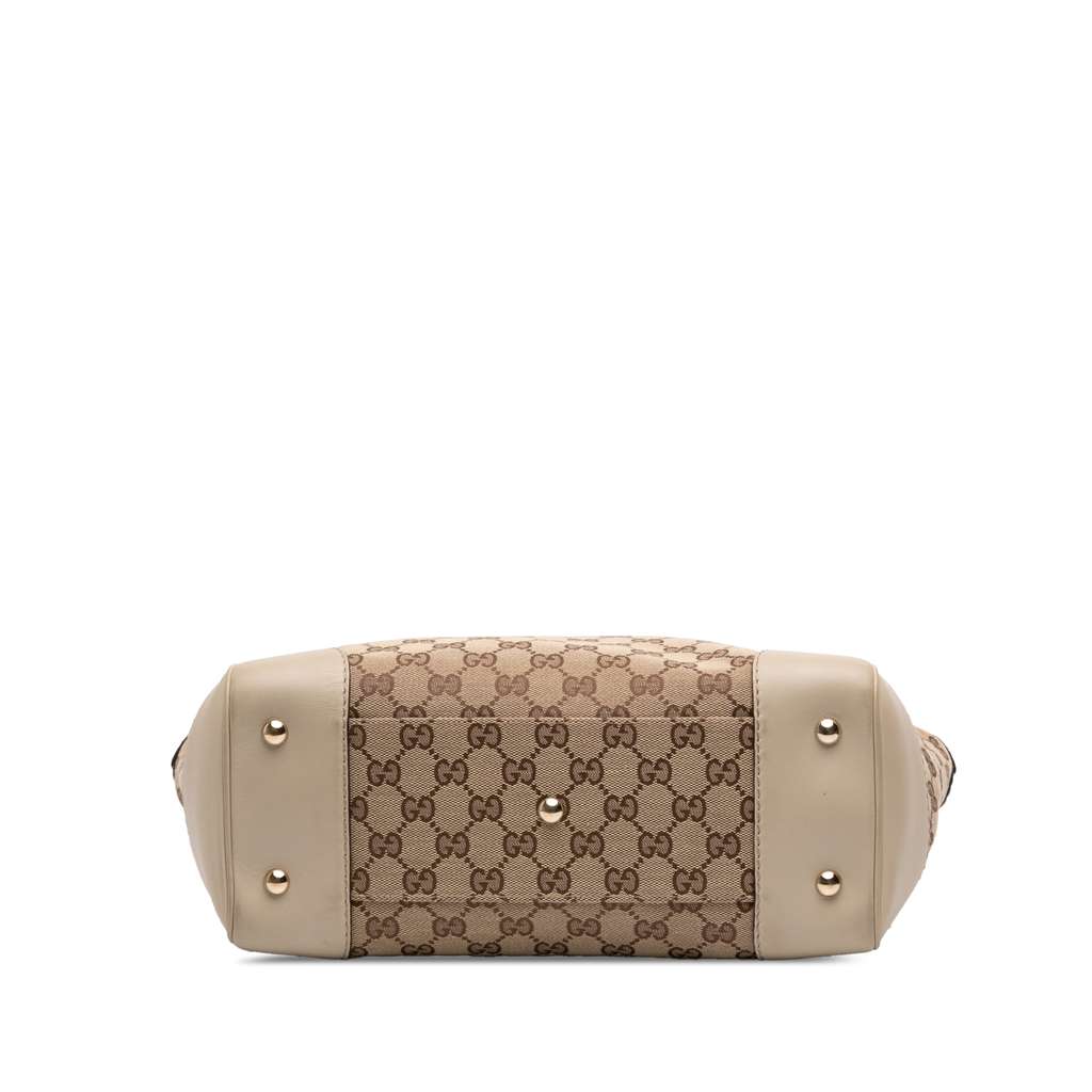 Gucci GG Canvas Web Mayfair Tote Brown Canvas Good condition - Inside View