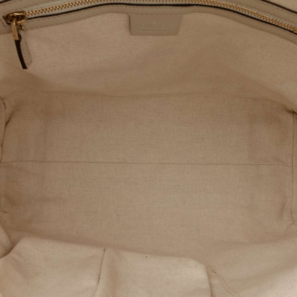Gucci GG Canvas Web Mayfair Tote Brown Canvas Good condition - Model View