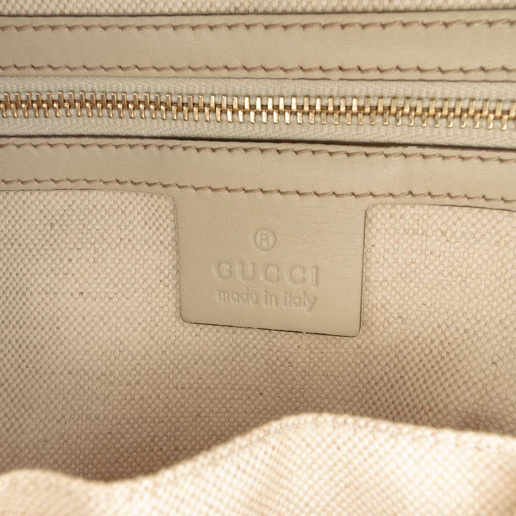 Gucci GG Canvas Web Mayfair Tote Brown Canvas Good condition - Box View