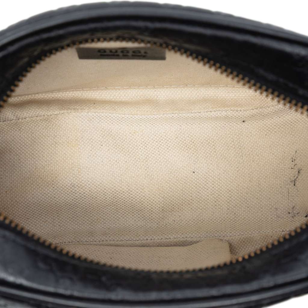 Gucci Microguccissima Sunshine Disco Camera Bag Black Leather Good condition - Model View