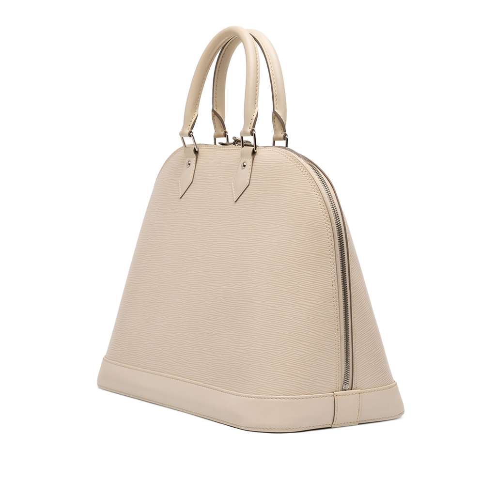 Louis Vuitton Epi Alma GM White Leather Good condition - Back View