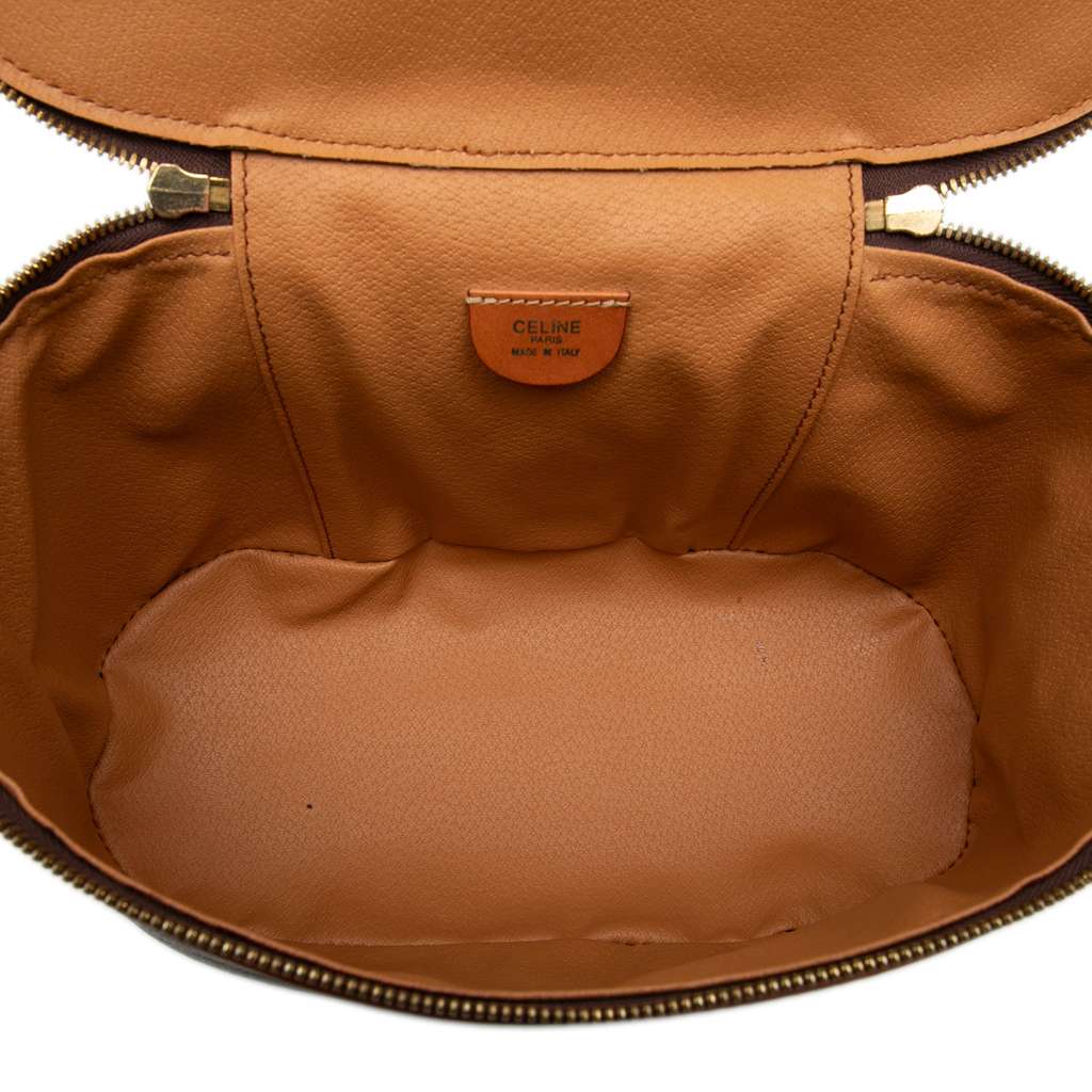 Celine Macadam Coated Canvas Vanity Bag Brown Canvas Good condition - Model View