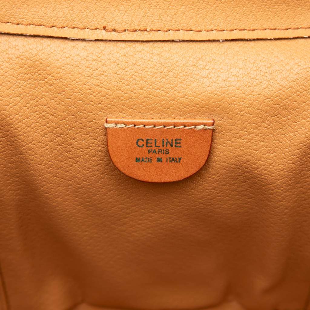 Celine Macadam Coated Canvas Vanity Bag Brown Canvas Good condition - Box View