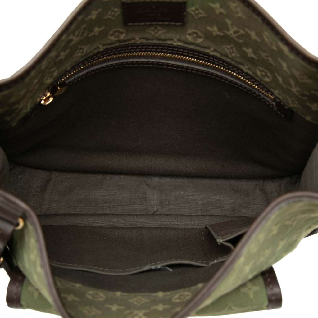 Louis Vuitton Monogram Mini Lin Besace Mary Kate Green Canvas Good condition - Model View