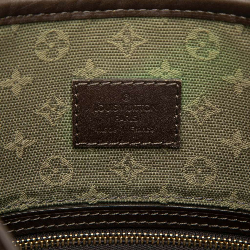 Louis Vuitton Monogram Mini Lin Besace Mary Kate Green Canvas Good condition - Box View