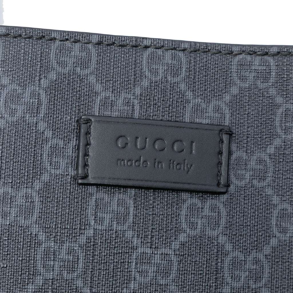 Gucci GG Supreme Convertible Soft Tote Black Canvas Good condition - Box View