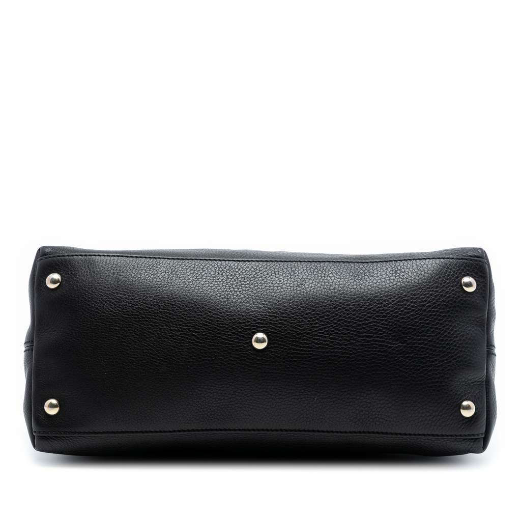 Gucci Small Leather Soho Working Satchel Black Leather Good condition - Inside View