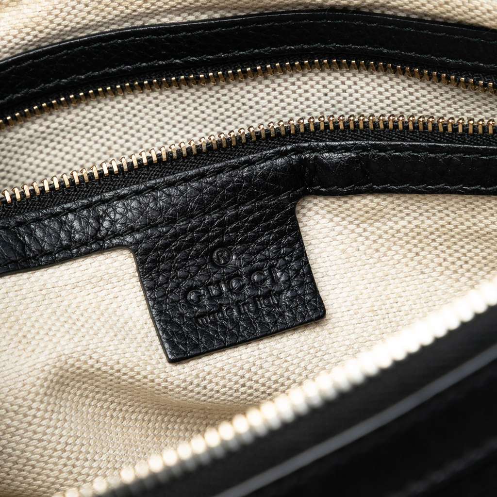 Gucci Small Leather Soho Working Satchel Black Leather Good condition - Box View