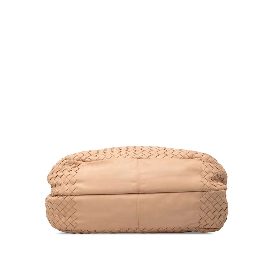 Bottega Veneta Medium Nappa Intrecciato Campana Hobo Brown Leather Good condition - Inside View