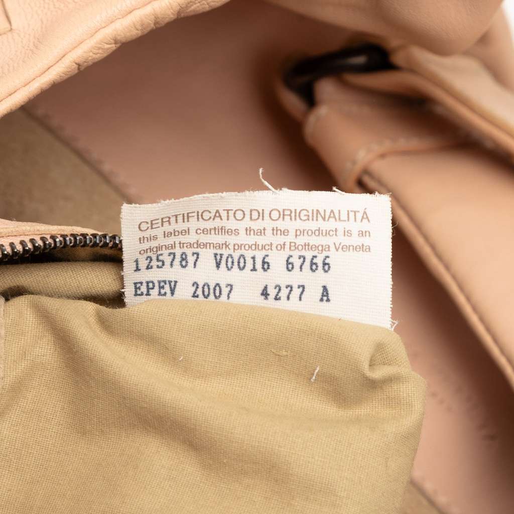 Bottega Veneta Medium Nappa Intrecciato Campana Hobo Brown Leather Good condition - Box View