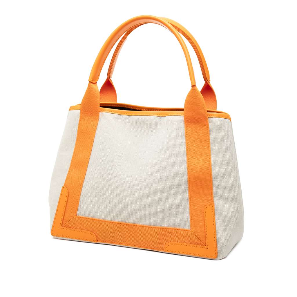 Balenciaga Canvas Navy Cabas S Tote Brown Canvas Good condition - Back View