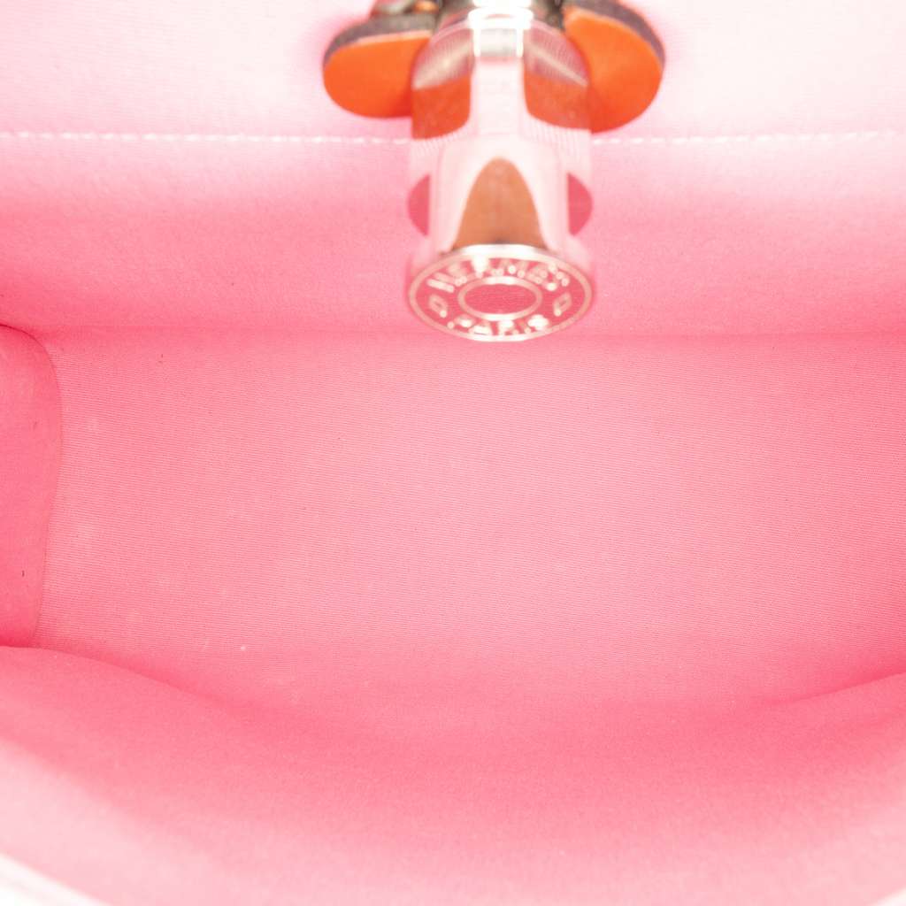 Hermès Toile Herbag Zip 31 Pink Canvas Good condition - Model View