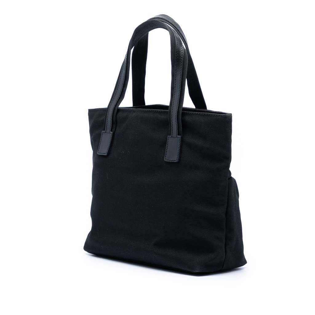 Gucci GG Canvas Handbag Black Canvas Good condition - Back View