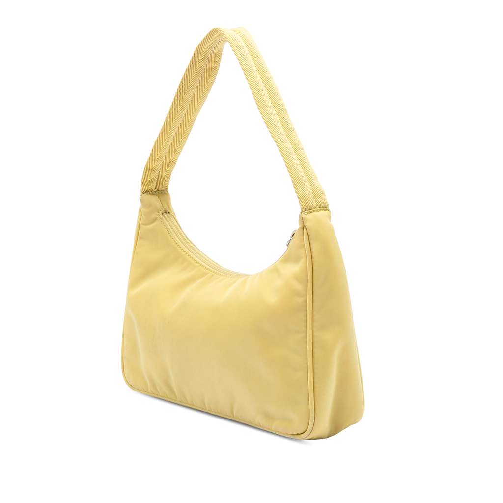 Prada Mini Tessuto Re Edition 2000 Shoulder Bag Yellow Good condition - Back View