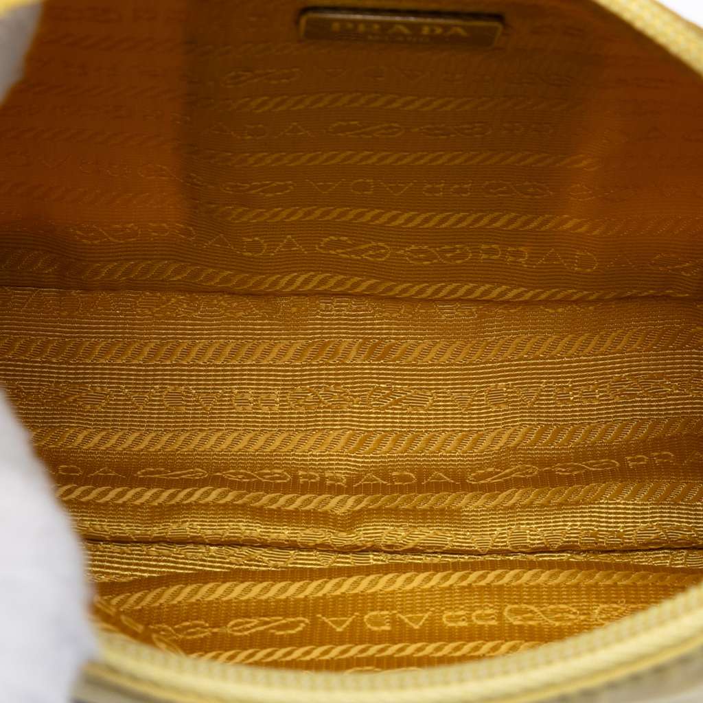 Prada Mini Tessuto Re Edition 2000 Shoulder Bag Yellow Good condition - Model View