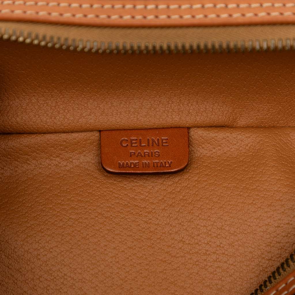 Celine Macadam Coated Canvas Vanity Bag Brown Canvas Good condition - Box View