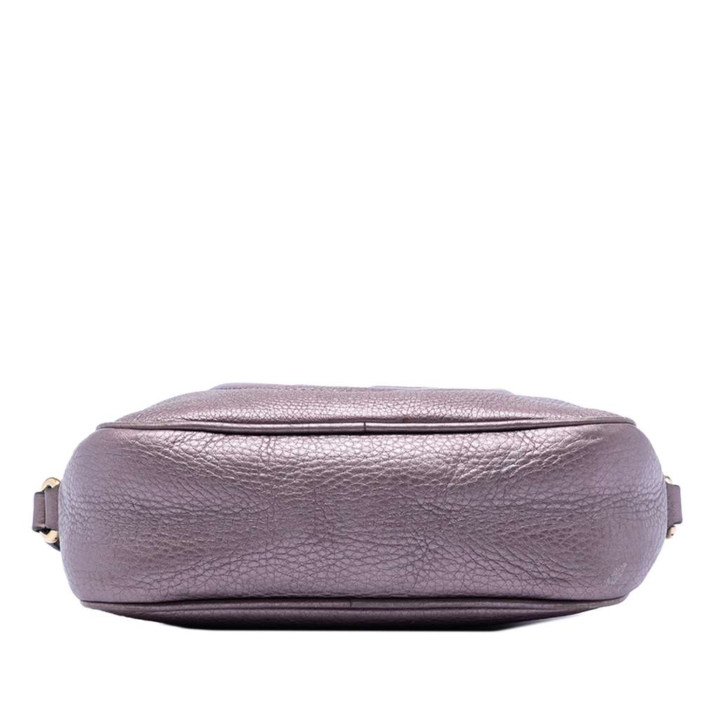 Gucci Metallic Leather Soho Disco Crossbody Purple Leather Good condition - Inside View