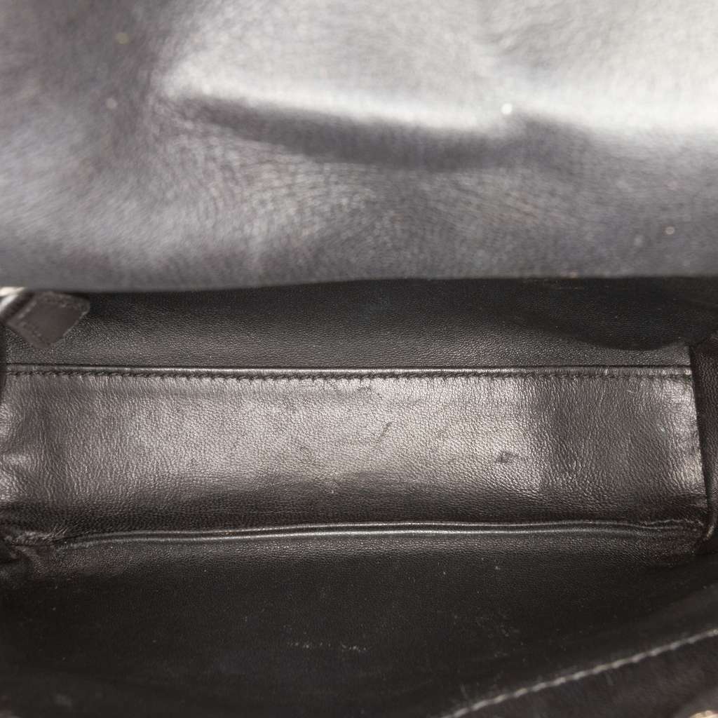 Dior Mini Metallic Leather Woven Tweed Lady Dior Gold Tweed Good condition - Model View