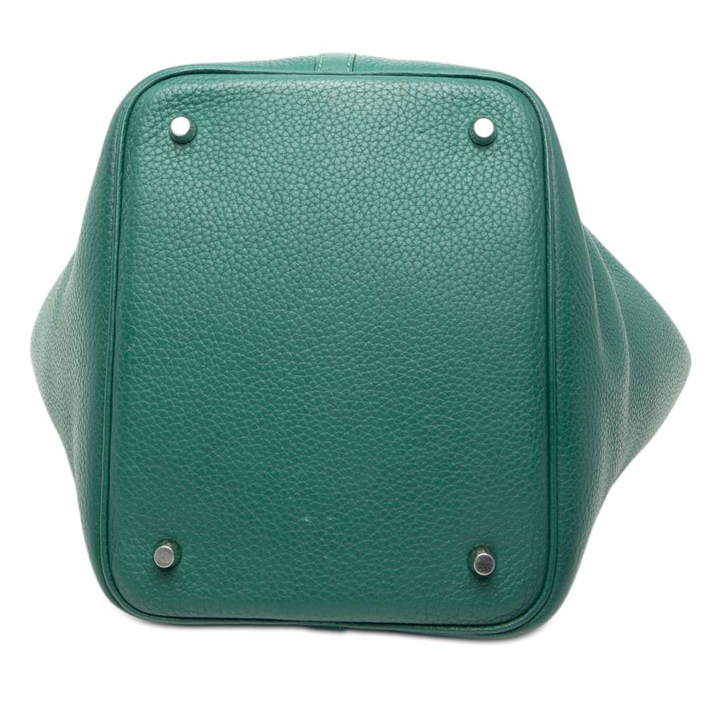 Hermès Clemence Picotin Lock 22 Green Leather Good condition - Inside View