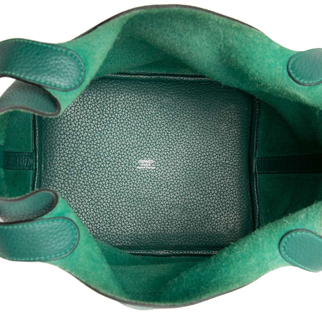 Hermès Clemence Picotin Lock 22 Green Leather Good condition - Model View