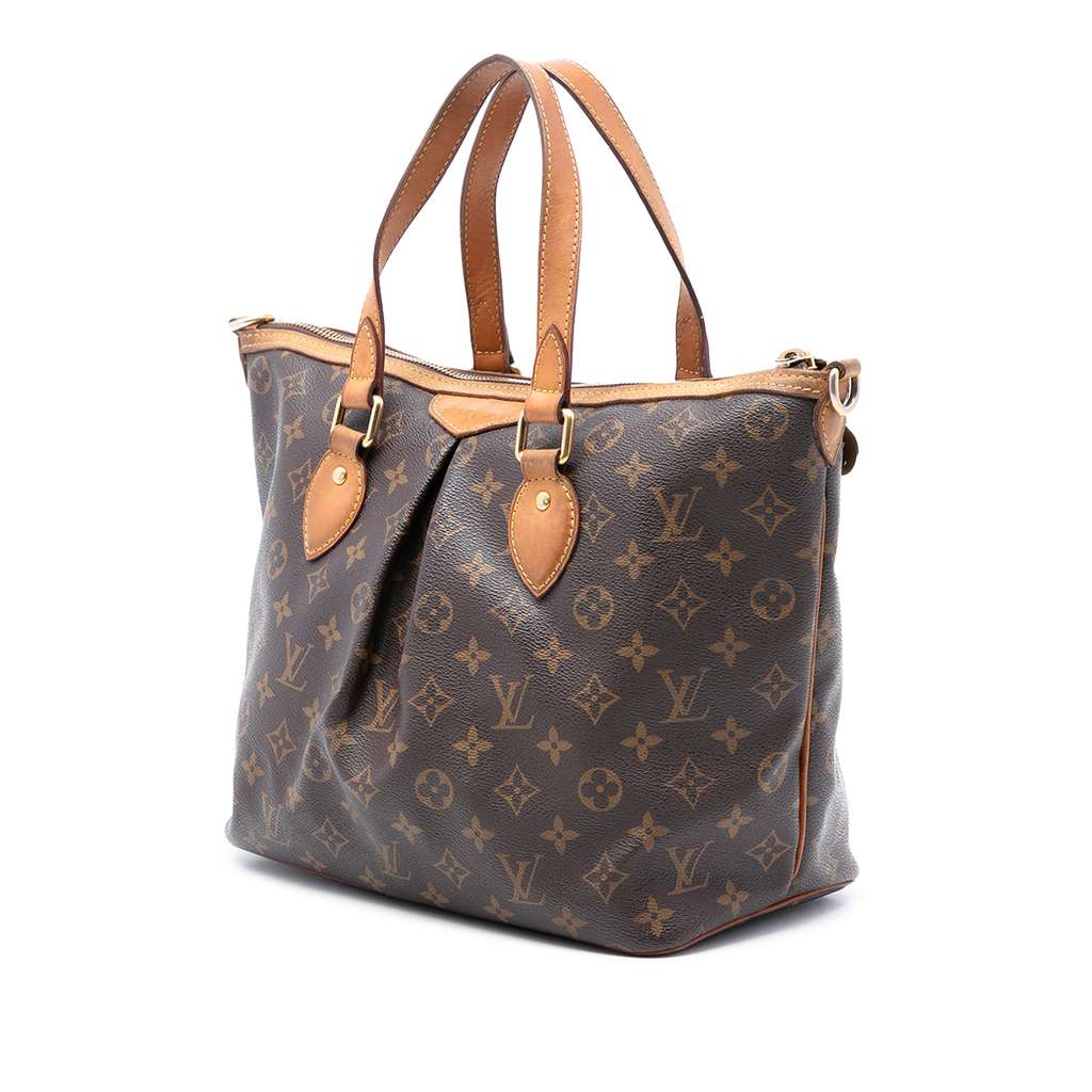 Louis Vuitton Monogram Palermo PM Brown Good condition - Back View