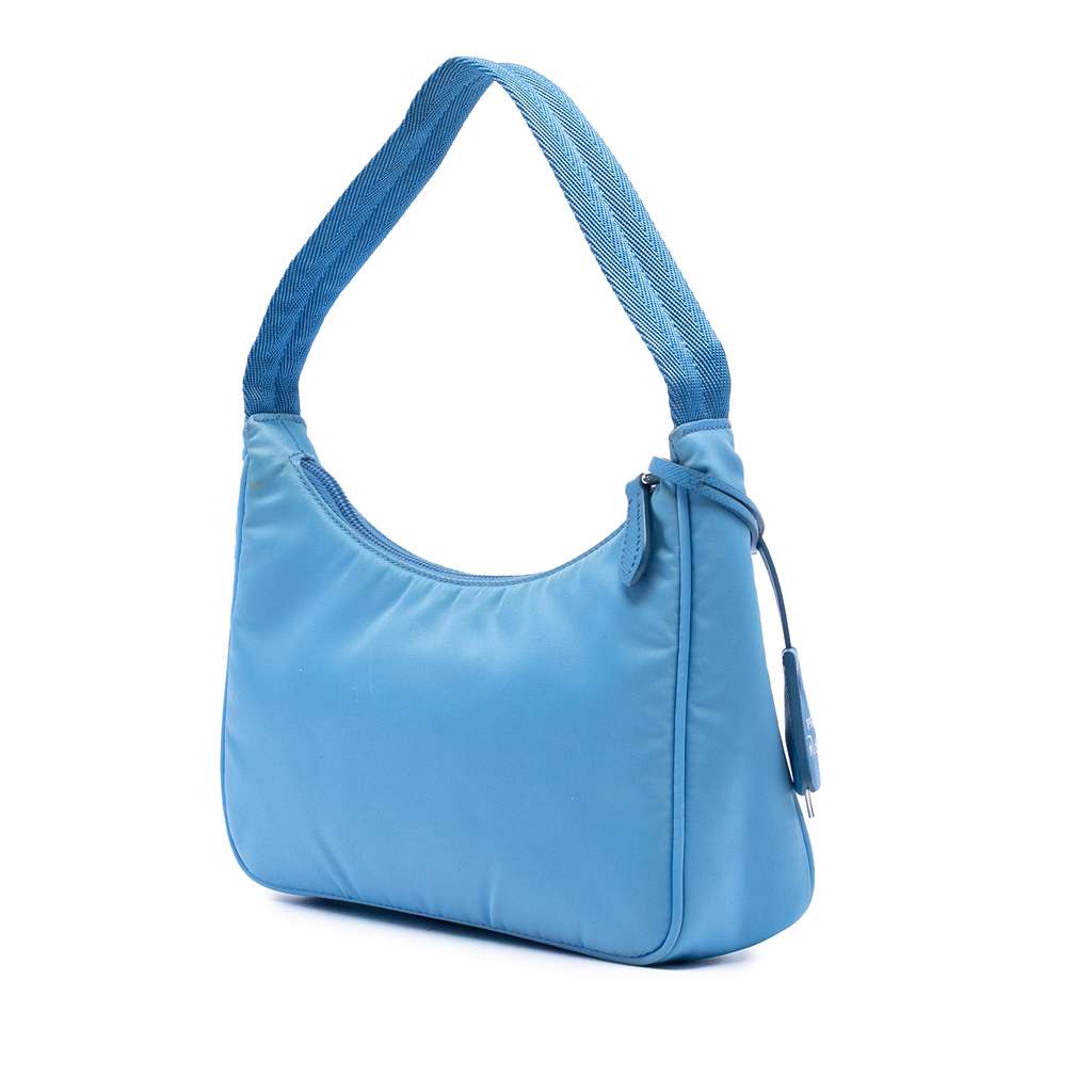 Prada Mini Tessuto Re Edition 2000 Shoulder Bag Blue Good condition - Back View