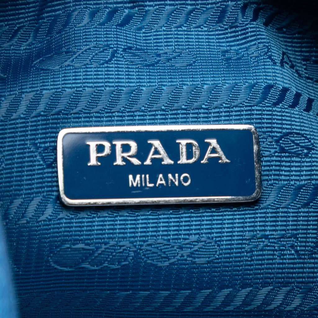 Prada Mini Tessuto Re Edition 2000 Shoulder Bag Blue Good condition - Box View
