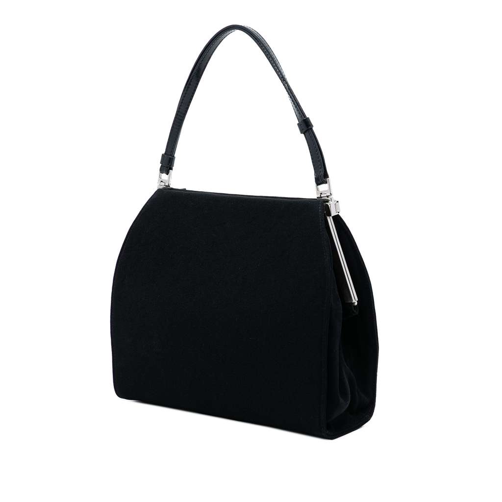 Prada Jersey Handbag Black Cotton Good condition - Back View