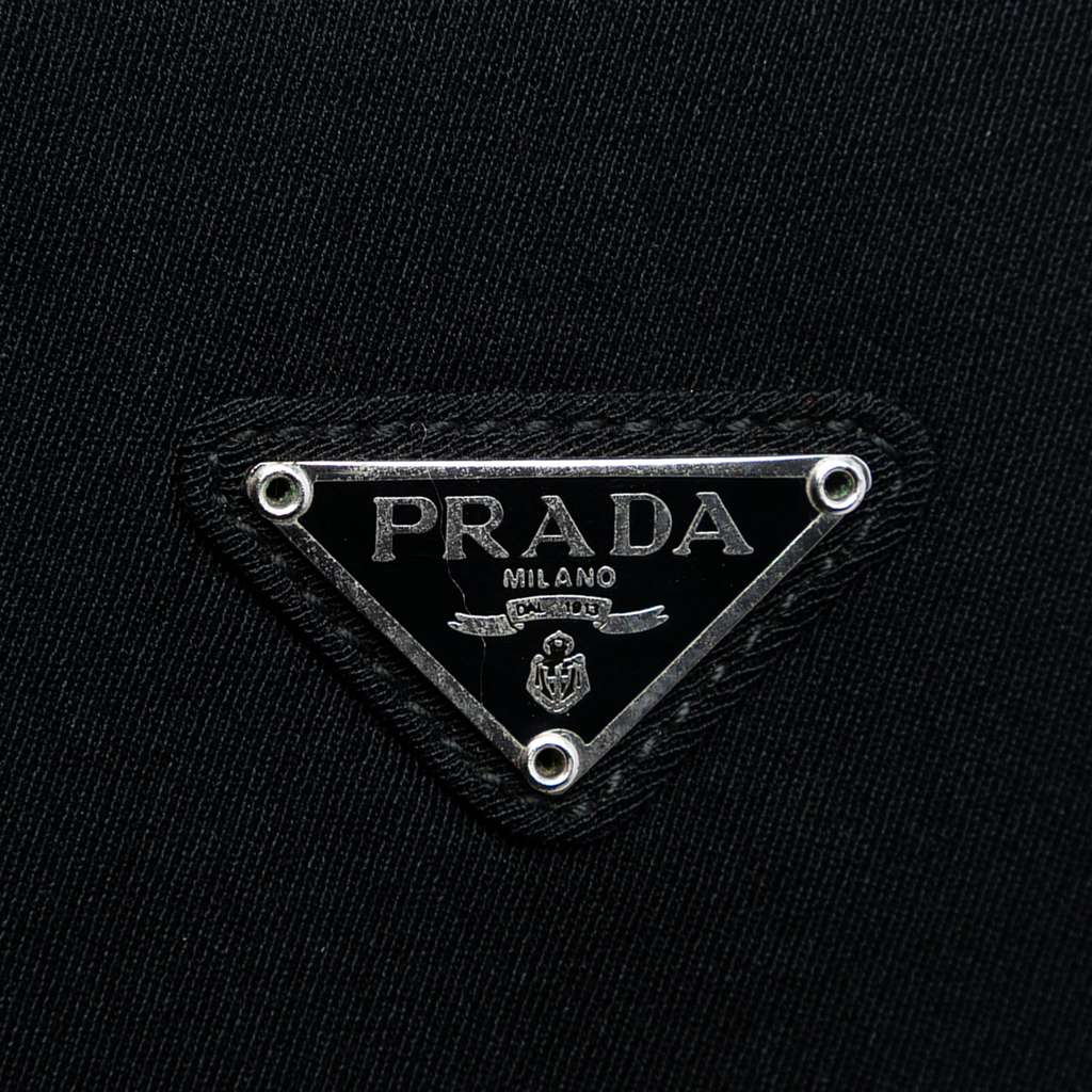 Prada Jersey Handbag Black Cotton Good condition - Box View