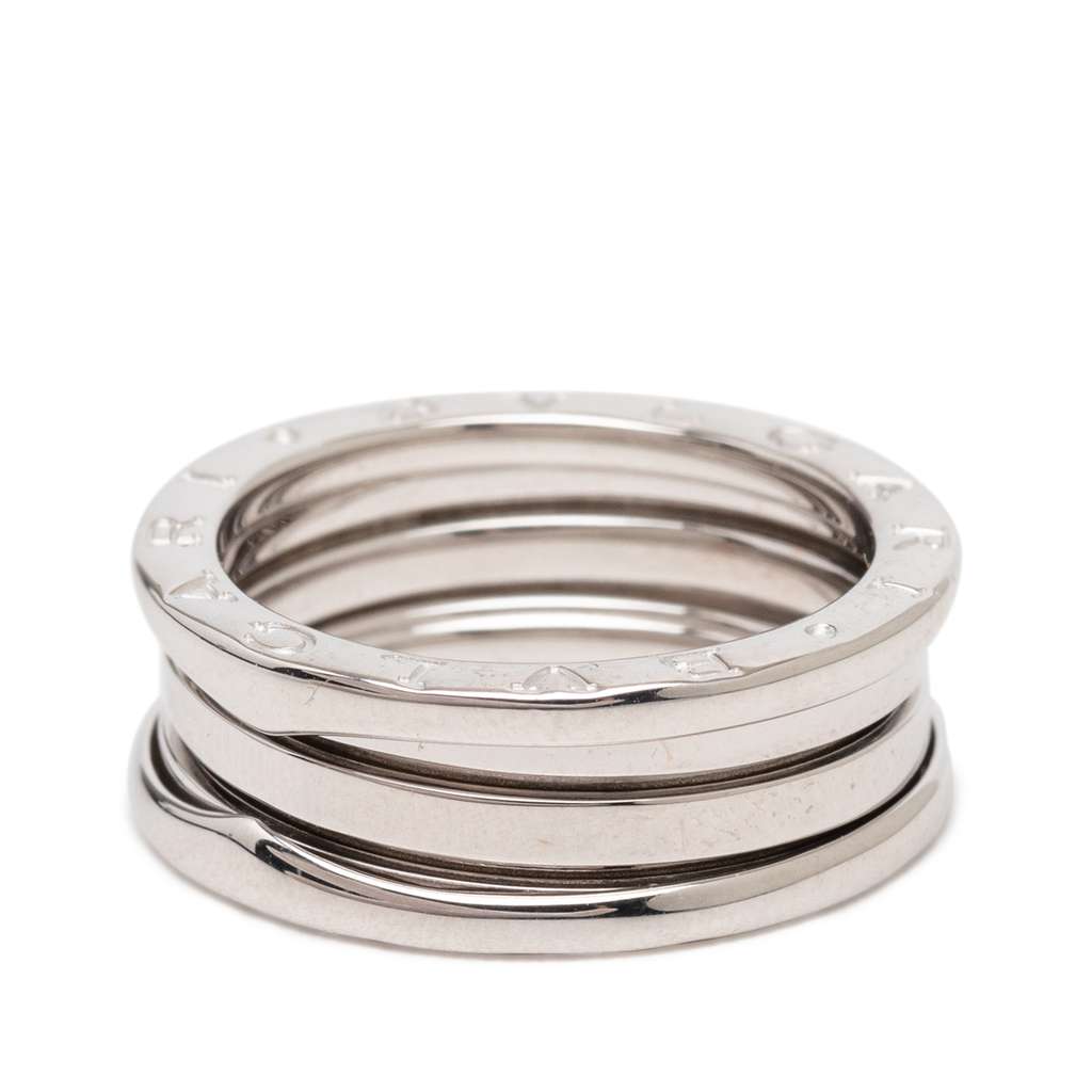 Bvlgari 18K White Gold B.Zero1 Three Band Ring Silver White Gold Good condition - Back View