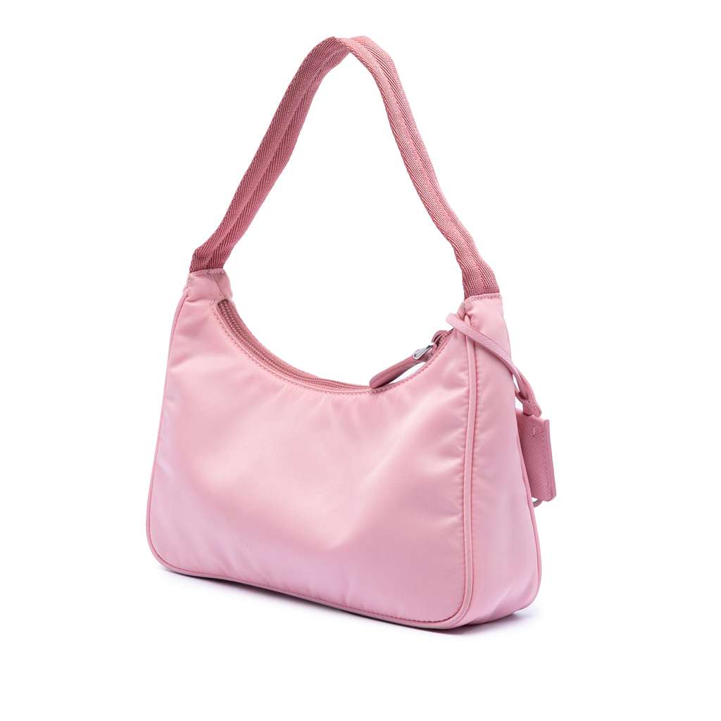 Prada Mini Tessuto Re Edition 2000 Shoulder Bag Pink Good condition - Back View