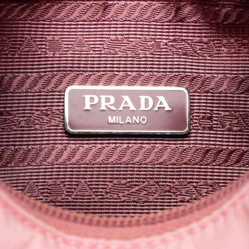 Prada Mini Tessuto Re Edition 2000 Shoulder Bag Pink Good condition - Box View