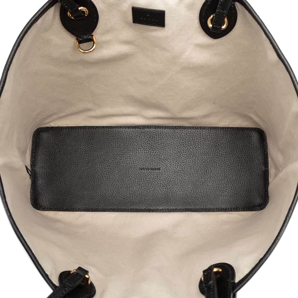 Gucci Medium Leather Ophidia Tote Black Leather Good condition - Model View