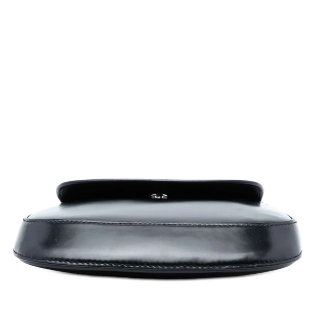Prada Mini Spazzolato Cleo Flap Black Leather Very good - Inside View