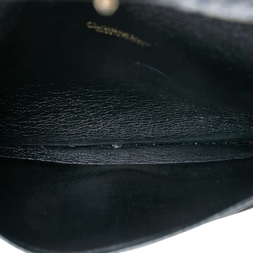 Dior Diorissimo Trotter Canvas Envelope Clutch Blue Canvas Good condition - Model View