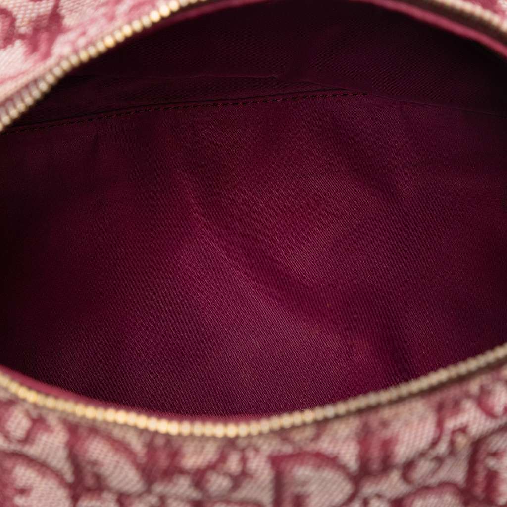 Dior Mini Diorissimo Trotter Canvas Boston Bag Red Canvas Good condition - Model View
