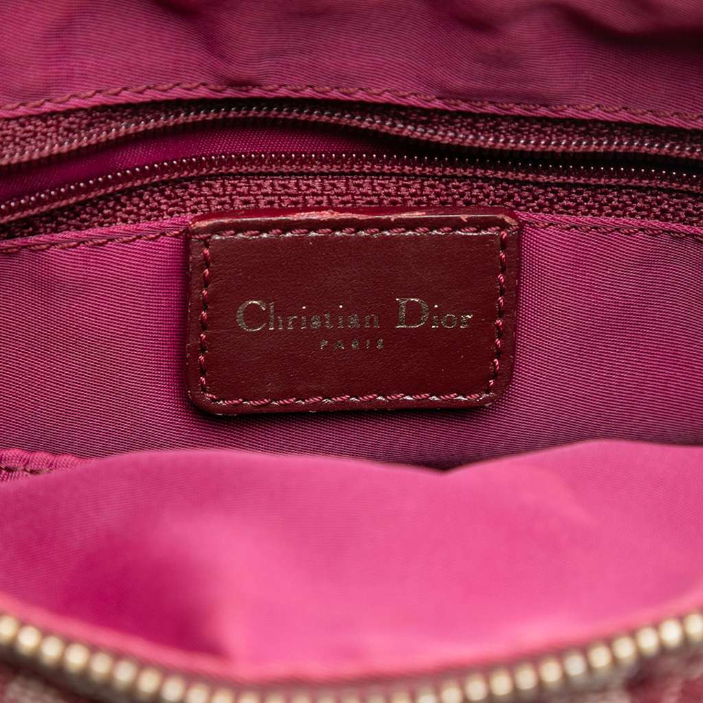 Dior Mini Diorissimo Trotter Canvas Boston Bag Red Canvas Good condition - Box View
