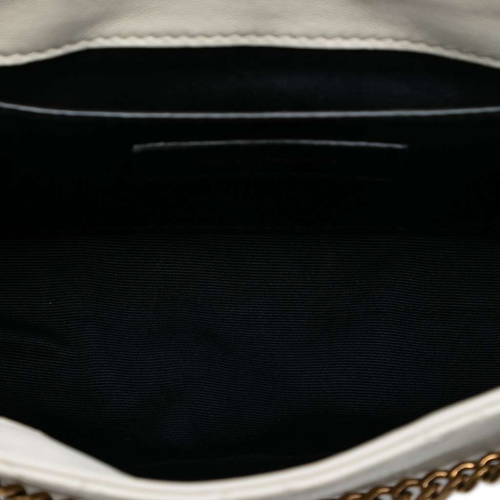 Saint Laurent Mini Quilted Lambskin Monogram Nolita Bag White Leather Good condition - Model View