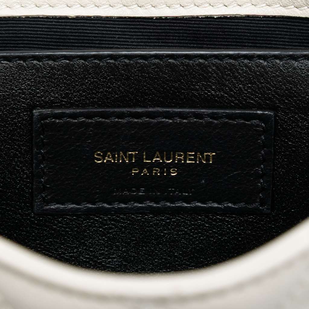 Saint Laurent Mini Quilted Lambskin Monogram Nolita Bag White Leather Good condition - Box View