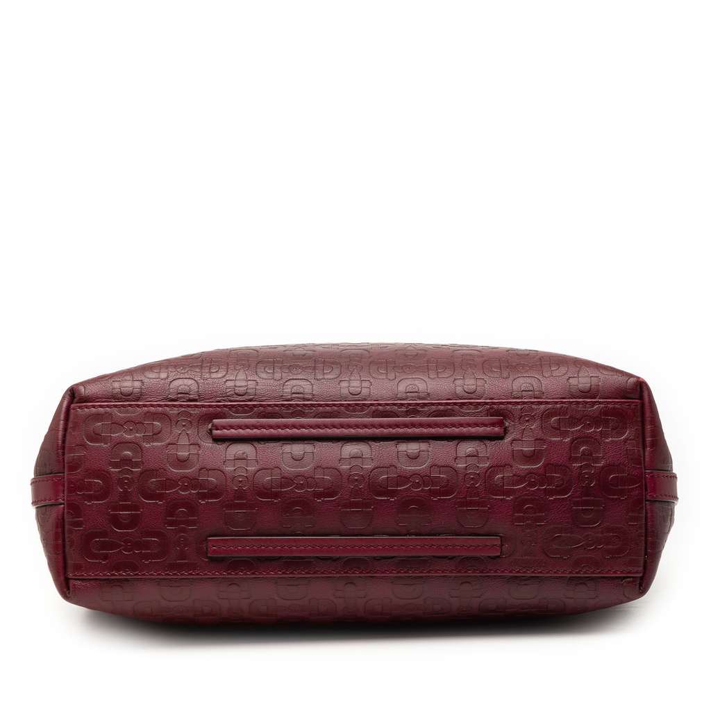 Gucci Horsebit Leather Gifford Tote Red Leather Good condition - Inside View