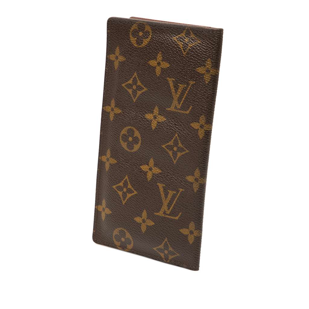 Louis Vuitton Monogram Brazza Long Wallet Brown Good condition - Back View