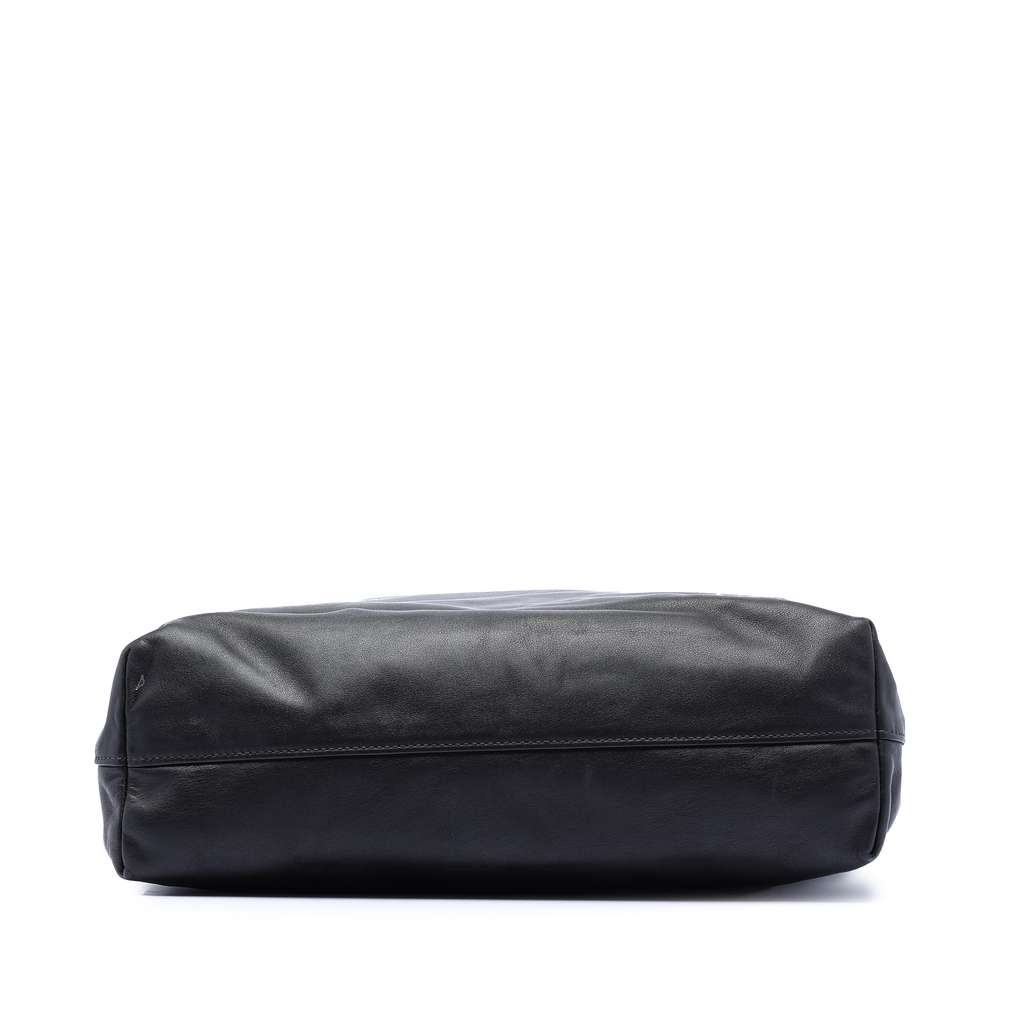 Prada Soft Calf Open Convertible Tote Black Leather Good condition - Inside View