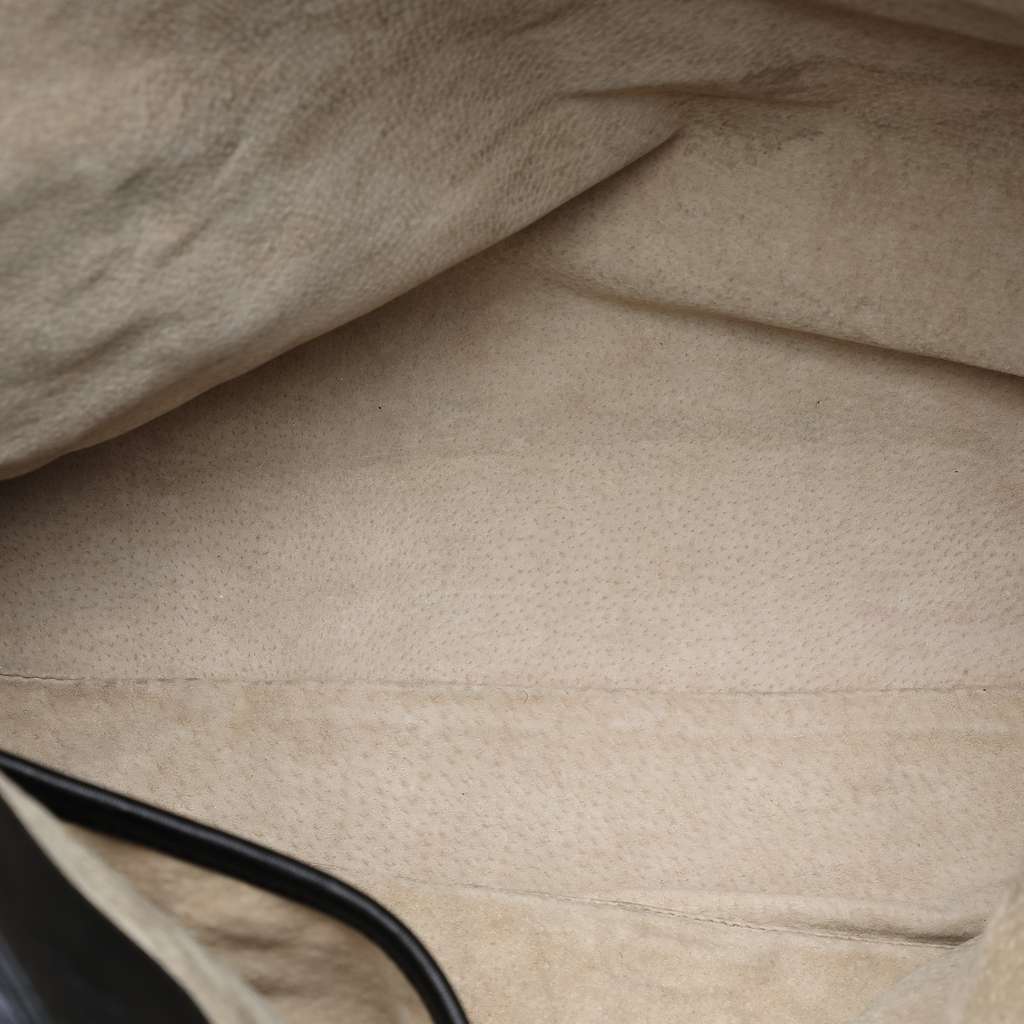 Prada Soft Calf Open Convertible Tote Black Leather Good condition - Model View