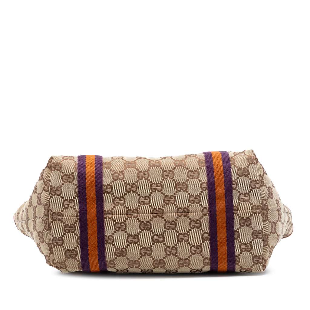 Gucci GG Canvas Jolicoeur Tote Brown Canvas Good condition - Inside View