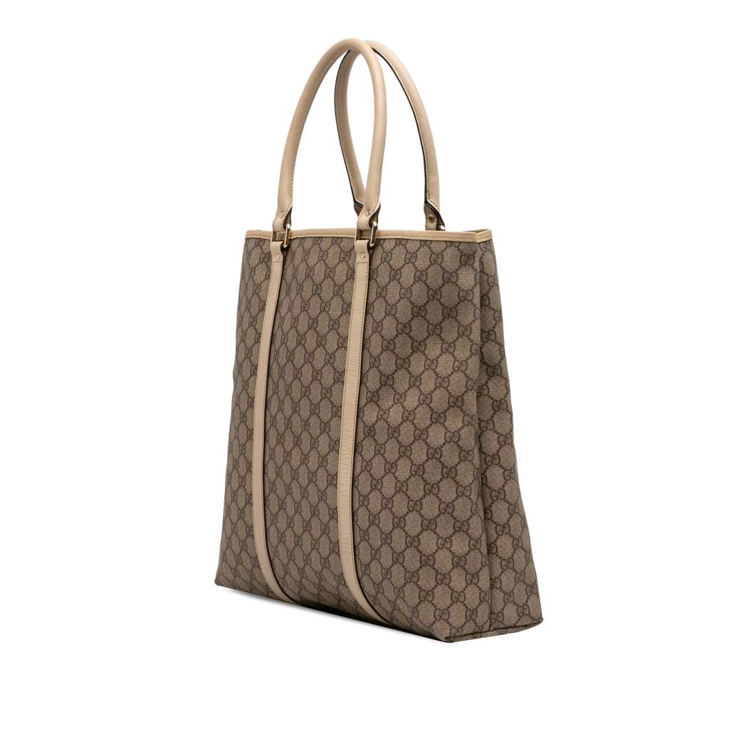 Gucci GG Supreme Joy Vertical Tote Brown Canvas Good condition - Back View