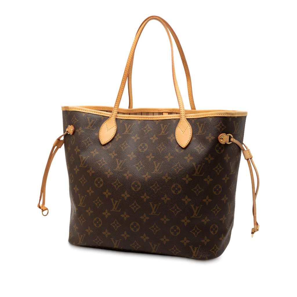 Louis Vuitton Monogram Neverfull MM Brown Good condition - Back View