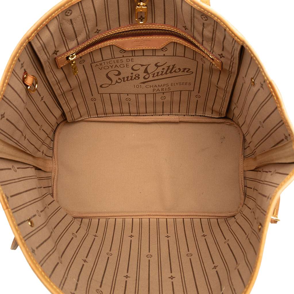 Louis Vuitton Monogram Neverfull MM Brown Good condition - Model View