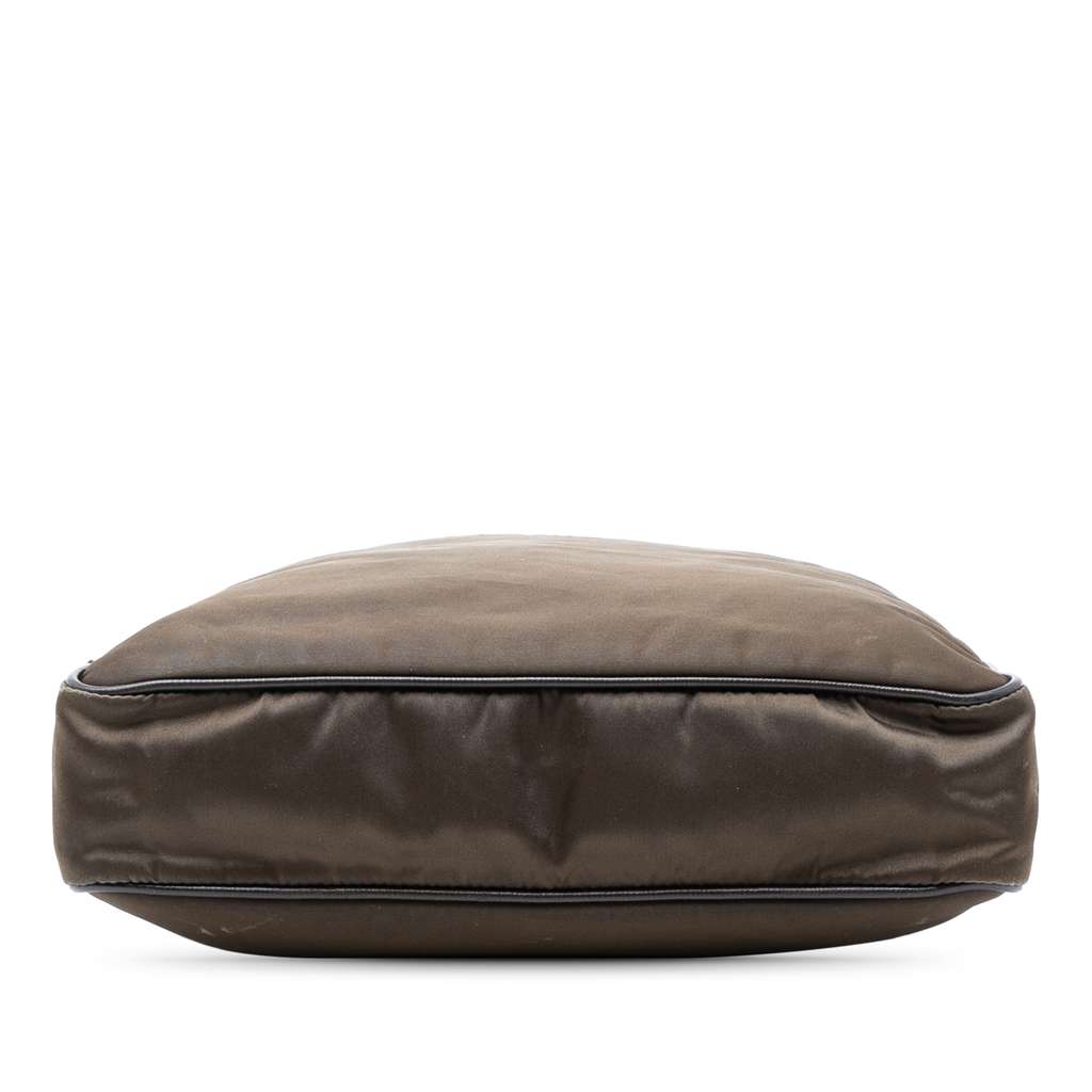 Prada Tessuto Zip Top Crossbody Brown Good condition - Inside View