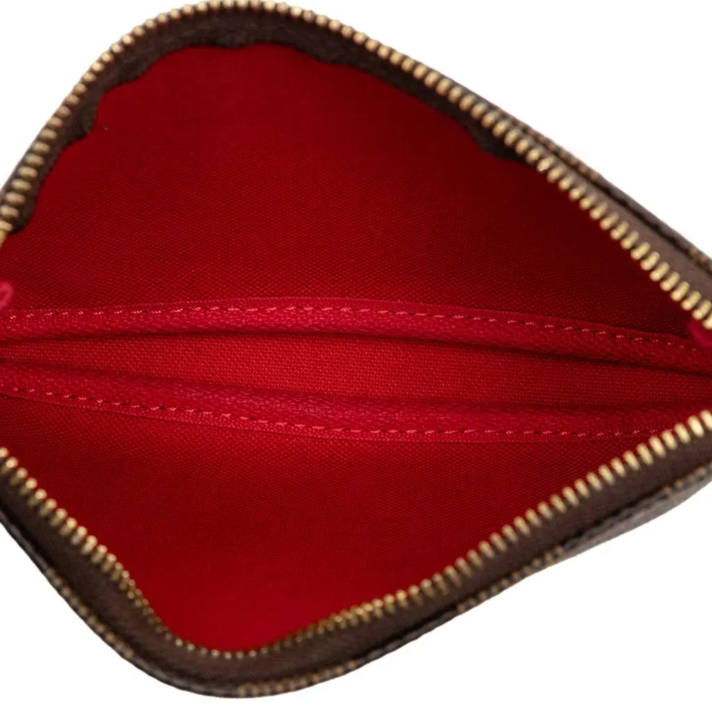 Louis Vuitton Damier Ebene Mini Pochette Accessoires Brown Canvas Very good - Model View