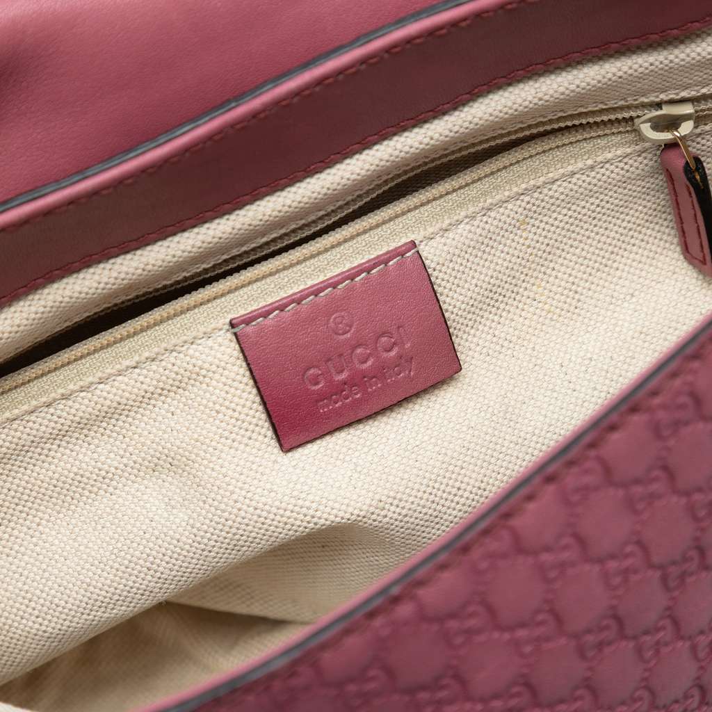 Gucci Microguccissima Sukey Crossbody Pink Leather Good condition - Box View